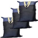 Kit 3 Sacolão Jeans Grosso Em Retalhos Reforçado 93x85 GG