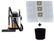 Kit 3 Sacos Aspirador Wap Gtw Inox 20 + Filtro Motor