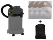 Kit 3 Sacos Descartáveis Aspirador Karcher NT 20/1 + Filtro