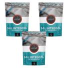 Kit 3 Sal Marinho Mossoró Integral Fino Moído Smart 1kg