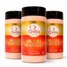 Kit 3 Sal Rosa do Himalaya Fino QVITA Pote 500g Kit 3 Sal Rosa do Himalaya Fino QVITA Pote 500g