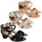 Kit 3 Sandalias Feminina Salto Grosso Baixo Atacado Conforto