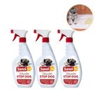 Kit 3 Sanol Dog Stop Dog Educador Sanitário 500ml Adestramento de Cães Repelente Urina Local Errado