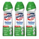 Kit 3 Sapólio Radium Multiuso Cremoso Limão 250ml