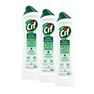 Kit 3 Saponáceo Cremoso Cif Multiuso Limão 450ml