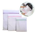 Kit 3 Saquinhos De Lavar Roupas Delicadas P/m/g Maquina Tanquinho Resistente