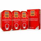 Kit 3 Sardinha Portuguesa em Tomate BON APPETIT 120g