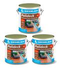 Kit 3 Sayerlack Polideck Semi-brilho 3,6lt Hidrorrepelente Madeira Kit 3 Sayerlack Polideck Semi-brilho 3,6lt Hidrorrepelente Madeira