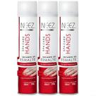Kit 3 Secante De Esmalte Profissional Instantâneo Proteção Ativador Brilho Unhas Spray Neez 400ml