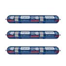 Kit 3 Selante Aluzinco Argacon MS40 Sache Cinza 800g Alta Aderência Calha Rufos