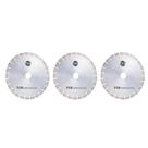 Kit 3 Serra Diamantada Corte De Mármore Disco 350mm