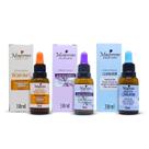 Kit 3 Séruns Faciais Maycrene - Vitamina C, Clareador, Ácido Hialurônico
