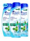 Kit 3 Shampoo Anticaspa Head Shoulders Limpeza Eficaz 200ml Kit 3 Shampoo Anticaspa Head Shoulders Limpeza Eficaz 200ml