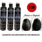 Kit 3 Shampoo Escurecedor barba e cabelo UNISSEX