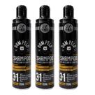 Kit 3 shampoo escurecedor cuidados masculinos