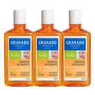Kit 3 Shampoo para Bebê Granado Relaxante com Extrato de Camomila 250ml