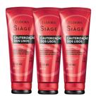 Kit 3 Shampoo Reconstrução Cauterização dos Lisos Reparação 250ml Eudora Siàge