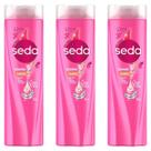 KIT 3 Shampoo Seda Ceramidas Hidratante 325ml