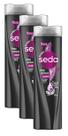 kit 3 Shampoo Seda Pretos Luminosos 325ml