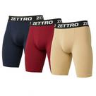 Kit 3 Short Bermuda Ciclista Masculino Poliéster Esporte -