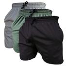 Kit 3 Short de Elastano Dry fit Bermuda de Praia Piscina e Academia Kit 3 Short de Elastano Dry fit Bermuda de Praia Piscina e Academia