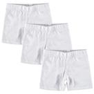 Kit 3 Short Infantil Feminino Cotton Liso Básico Curto Meninas Malwee Kids Original