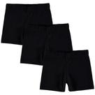Kit 3 Short Infantil Feminino Cotton Liso Básico Curto Meninas Malwee Kids Original