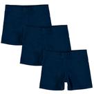 Kit 3 Short Infantil Feminino Cotton Liso Básico Curto Meninas Malwee Kids Original