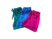 Kit 3 Shortinhos Feminino Viscolinho Liso Com Bolso Nattier
