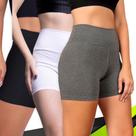Kit 3 Shorts Bermudas Fitness Treino Leg BÁSICA Legging Cintura Alta 1065 Kit 3 Shorts Bermudas Fitness Treino Leg BÁSICA Legging Cintura Alta 1065