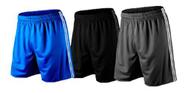 Kit 3 Shorts Calção De Jogador , Shorts De Academia