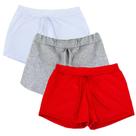 Kit 3 Shorts Canelado Fashion Feminino Summer - Part.B Kit 3 Shorts Canelado Fashion Feminino Summer - Part.B