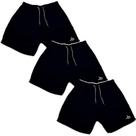 Kit 3 Shorts Masculino Básicos Azul Marinho Moda Praia Verão