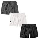 Kit 3 Shorts MXC BRASIL Masculino Curto Praia Calção Liso Branco Preto Grafite