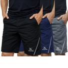 Kit 3 Shorts Tactel Ox Silver Básico