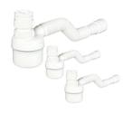 Kit 3 Sifão C/copo Universal Ajustável Flexível Branco Tigre