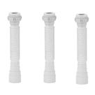 Kit 3 Sifão Sanfonado/extensivo Universal Abs Branco