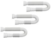 Kit 3 Sifão Universal Longo 1,1m Branco Tanque Pia Lavatório