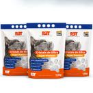 Kit 3 Silica Higienica Grossa 4,8Kg Areia Gato Cristal Pet