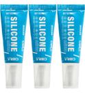 Kit 3 Silicone Acético de Vedação Incolor 50g Cibra Flex