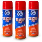 Kit 3 Silicone Aerosol Multiuso Impermeabilizantes Car 80 Silicone Spray 300ml