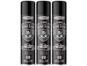 Kit 3 Silicone Spray Painel Perfumado V8 Centralsul 400ml Brilho Seco
