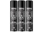 Kit 3 Silicone Spray Painel Perfumado V8 Centralsul 400ml Brilho Seco
