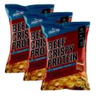 Kit 3 snack proteico salgadinho e whey protein churrasco 50g