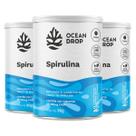 Kit 3 Spirulina Ocean Drop Vegana 240 Tabletes
