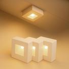 Kit 3 Spot Beiral Led Incluso de teto 3000k Branco Quente Bivolt Quadrado Branco ALUT000672-3 Alut