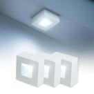 Kit 3 Spot Beiral Led Incluso de teto 6500k Branco Frio Bivolt Quadrado Branco ALUT000673-3 Alut
