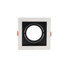 Kit 3 Spot de Embutir Flea Ar70 Quadrado 13X13X4,3cm Bocal GU10 Policarbonato Nordecor