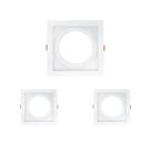 Kit 3 Spot De Embutir Recuado Direcionavel Ar111 Brco Opus