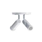 Kit 3 Spot Duplo Branco Plástico - Plaslumi